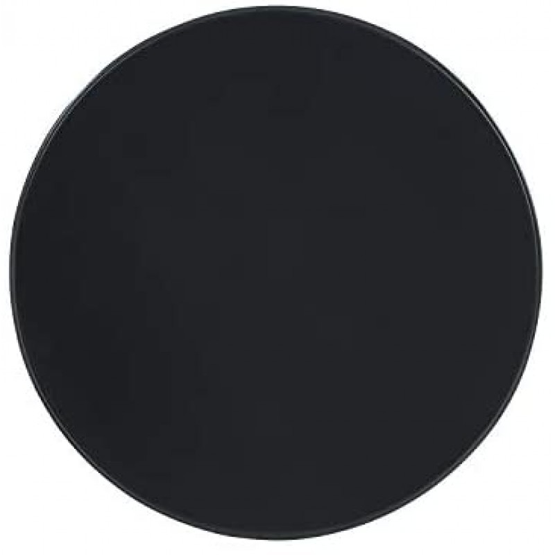 Powell Furniture Round Table with Shelf, Black