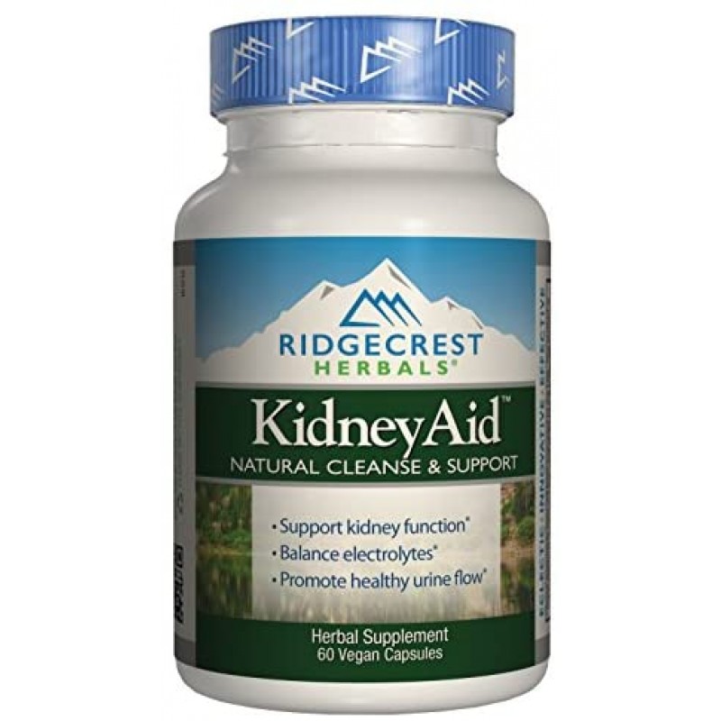 Ridgecrest KidneyAid, Herbal Cleanse and Support Capsules, 60 Count