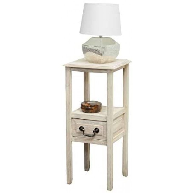 Christopher Knight Home Rivera Acacia Wood Accent Table, Brushed Morning Mist