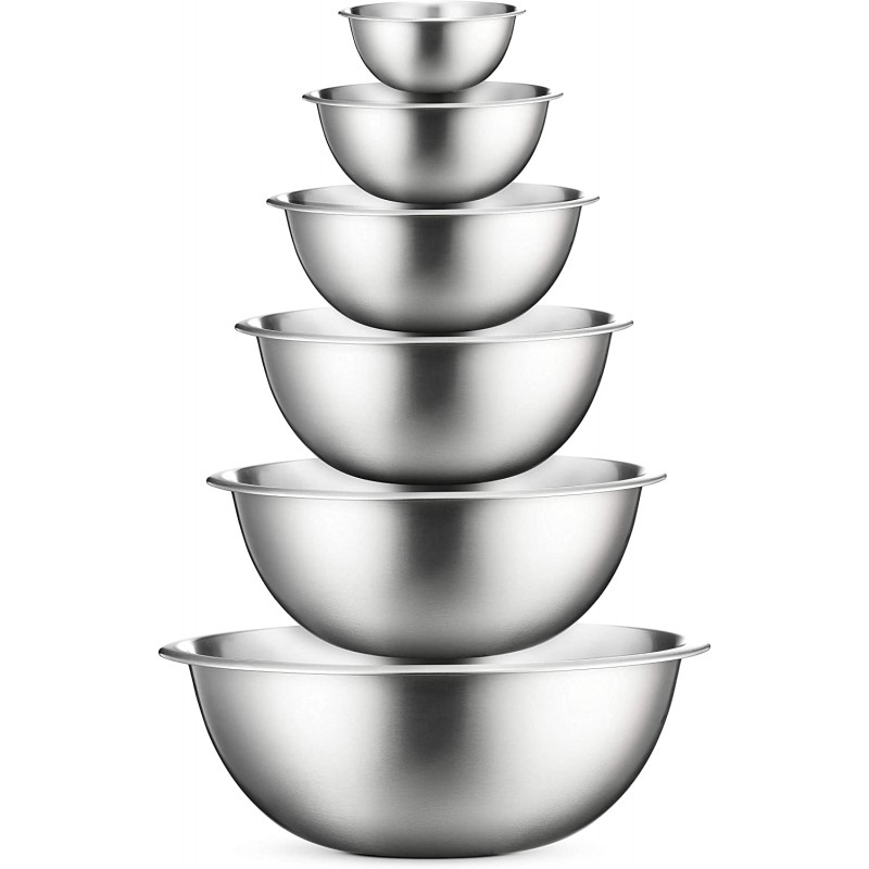 Stainless Steel Mixing Bowls (Set of 6) Stainless ...