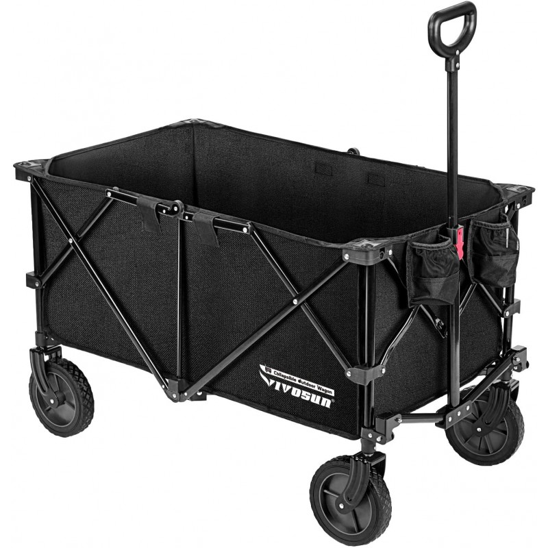 VIVOSUN Heavy Duty Collapsible Folding Wagon Utili...