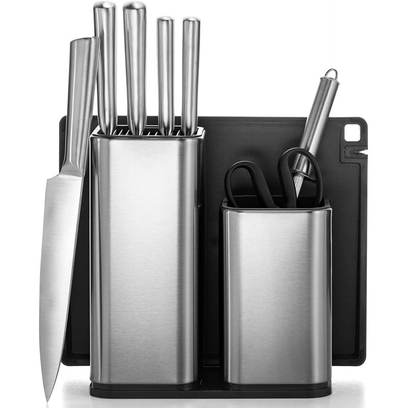 10-Piece Stainless Steel Kitchen Knife Set - Newly...