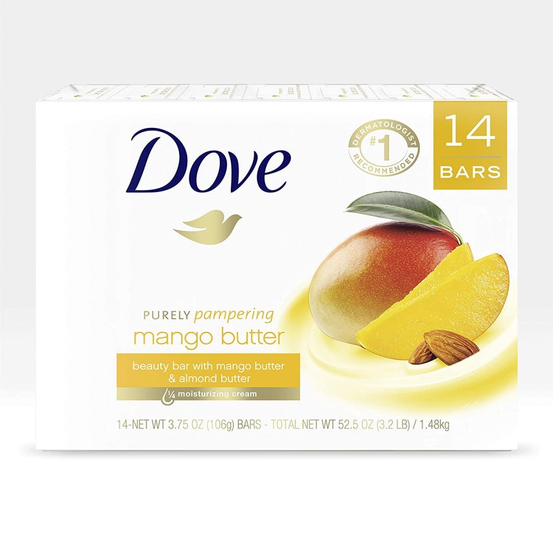 Dove Beauty Bar To Moisturize Dry Skin With Mango ...