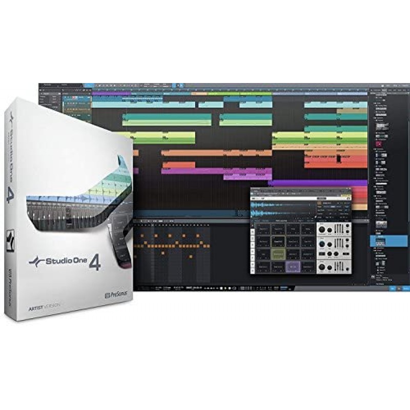 PreSonus Studio 24c 2x2 USB Type-C Audio/MIDI Interface Studio Bundle with Studio One Artist Software Pack