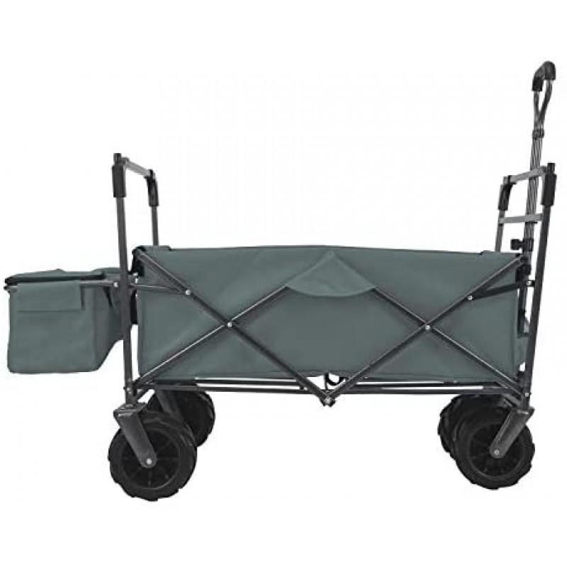 EXTEC Folding Stroller Wagon Collapsible with Canopy Outdoor Sport Baby Trolley Garden Utility Shopping Travel Beach Wagon/Cart - Easy Setup NO Tool Needed (Grey)