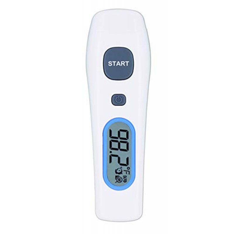 Infared Metris Instruments Model THD2FE Non-Contact Infrared Forehead Body Thermometer | No-Touch Clinical Hospital Medical-Grade Accuracy Digital Thermometers | for Professional and Home Use