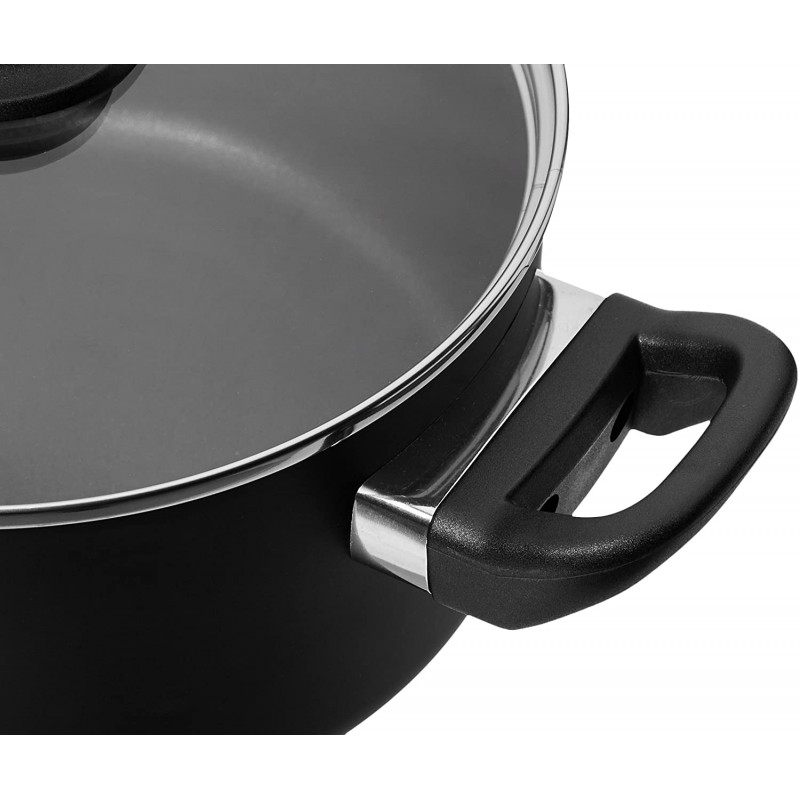 AmazonBasics Non-Stick Cookware Set, Pots and Pans - 8-Piece Set