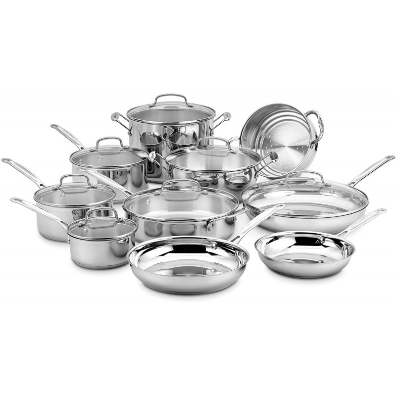 Cuisinart 77-17N 17 Piece Chef's Classic Set, Stai...